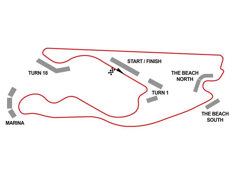 Miami Grandstand Map