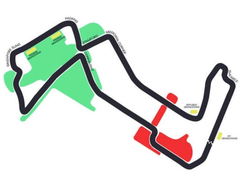 Singapore Grandstand Map