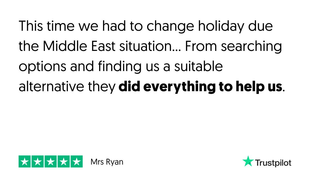 Trustpilot Review - From searching options and finding us a suitable alternative they did everything to help us.